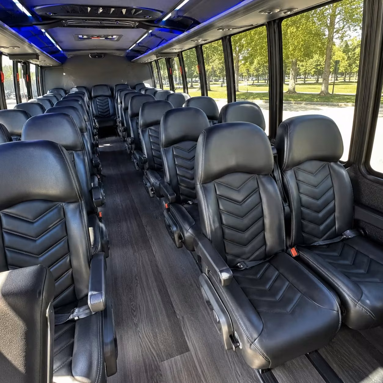 25 passenger minibus inside