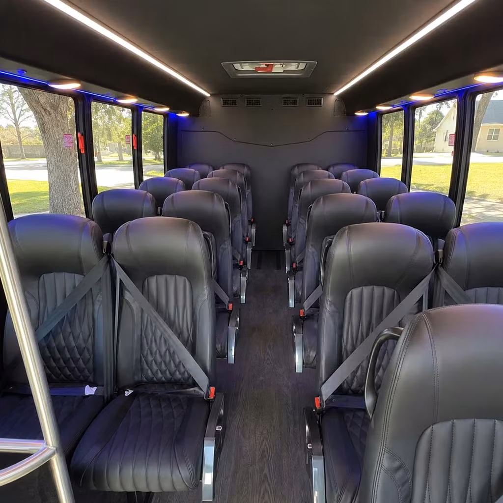 30 passenger minibus inside