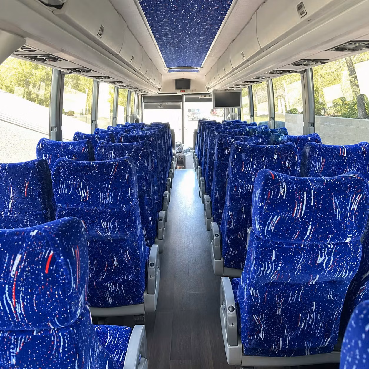 davie charter bus rental interior