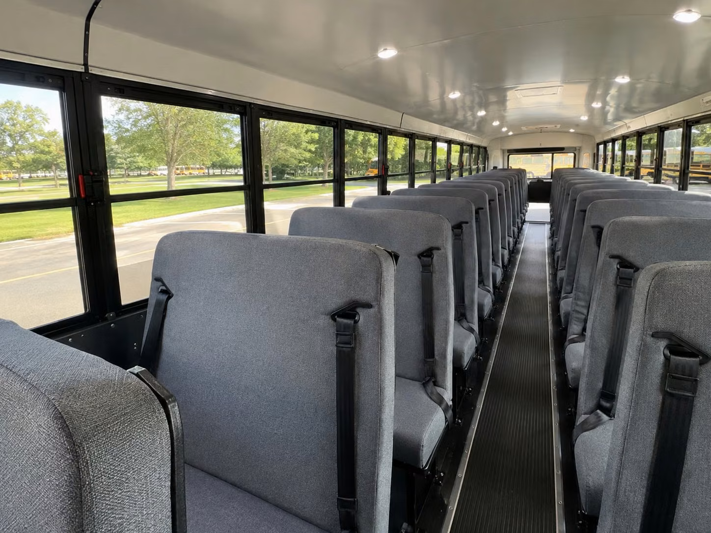 school bus inside
