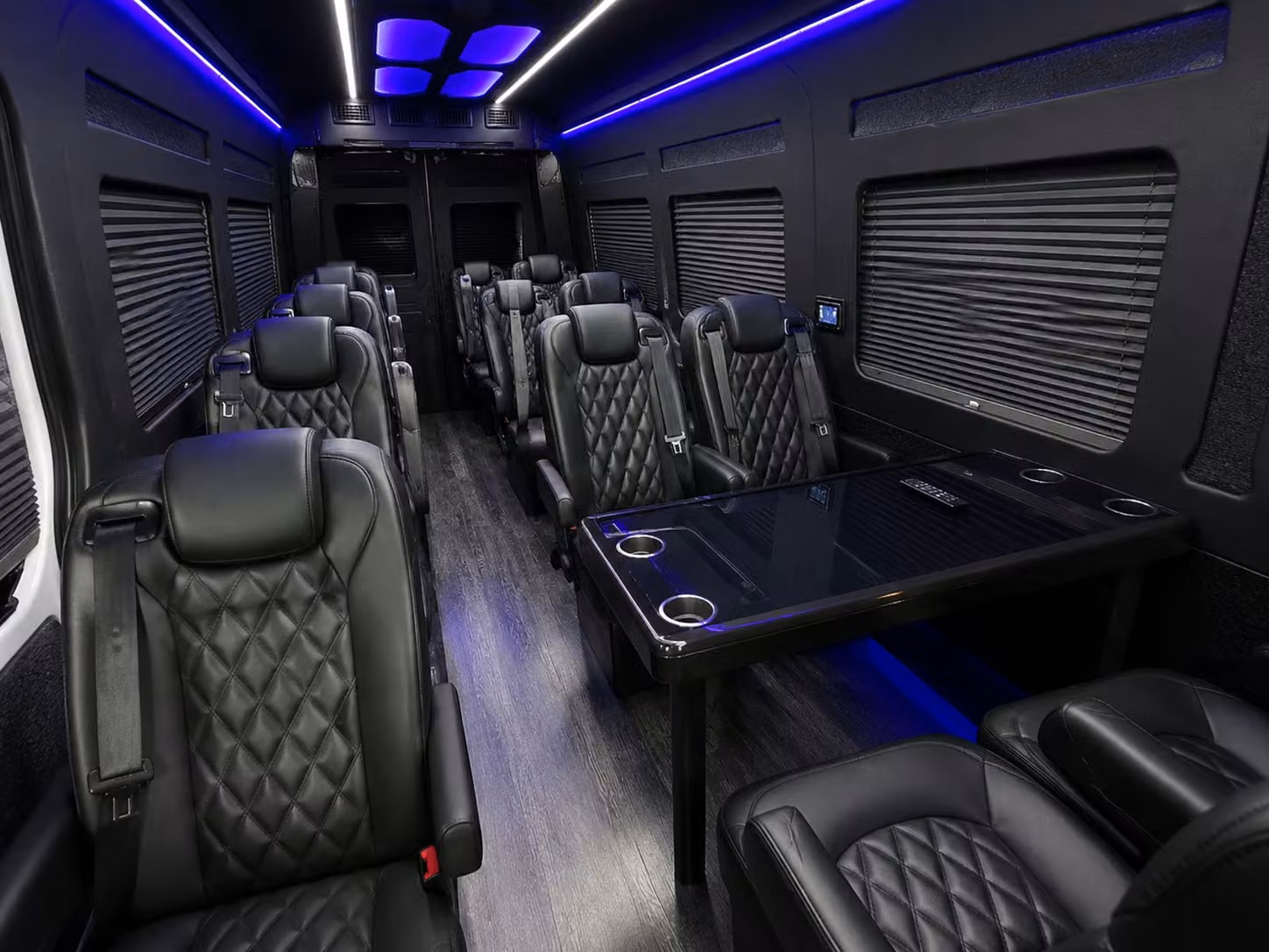 sprinter van with driver inside